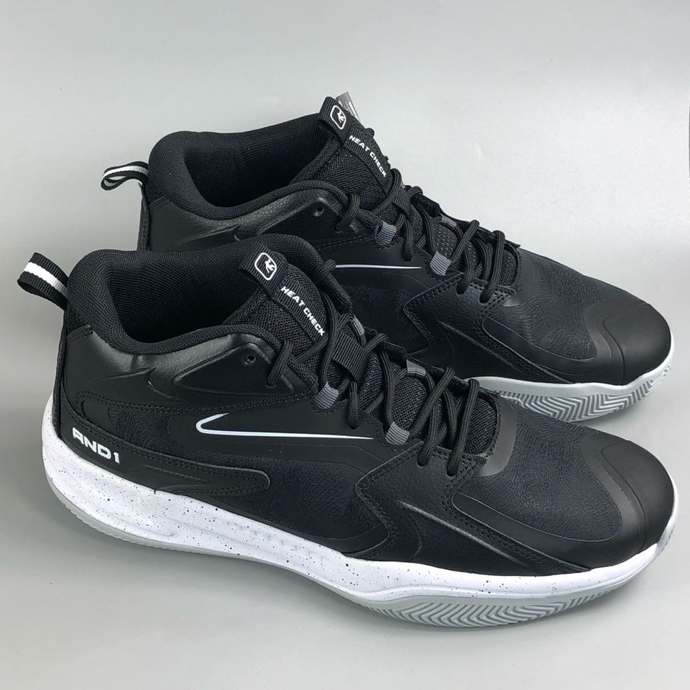 AND1 Black & White Basketball Sneakers Size 13
